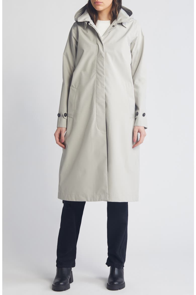 Asia Water Resistant Hooded Jacket, Main, color, RAINY BEIGE
