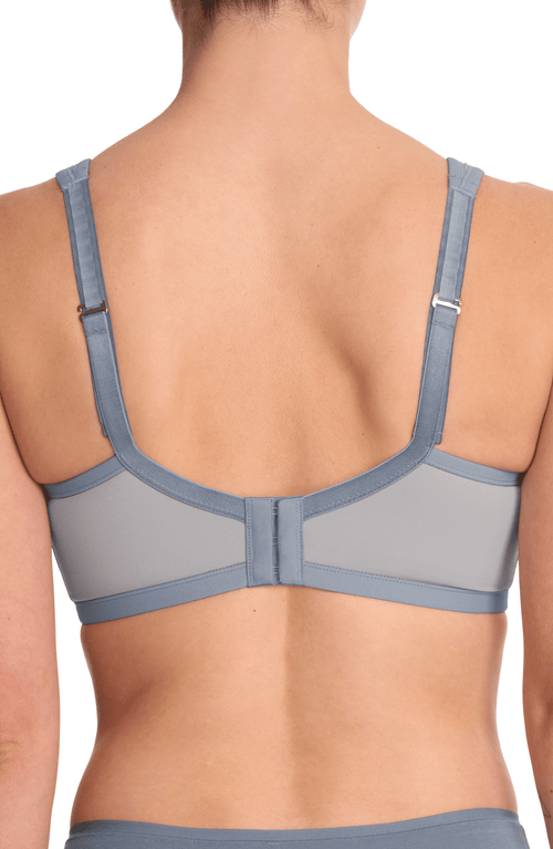 Natori Yogi Convertible Sports Bra In Mink/country Blue