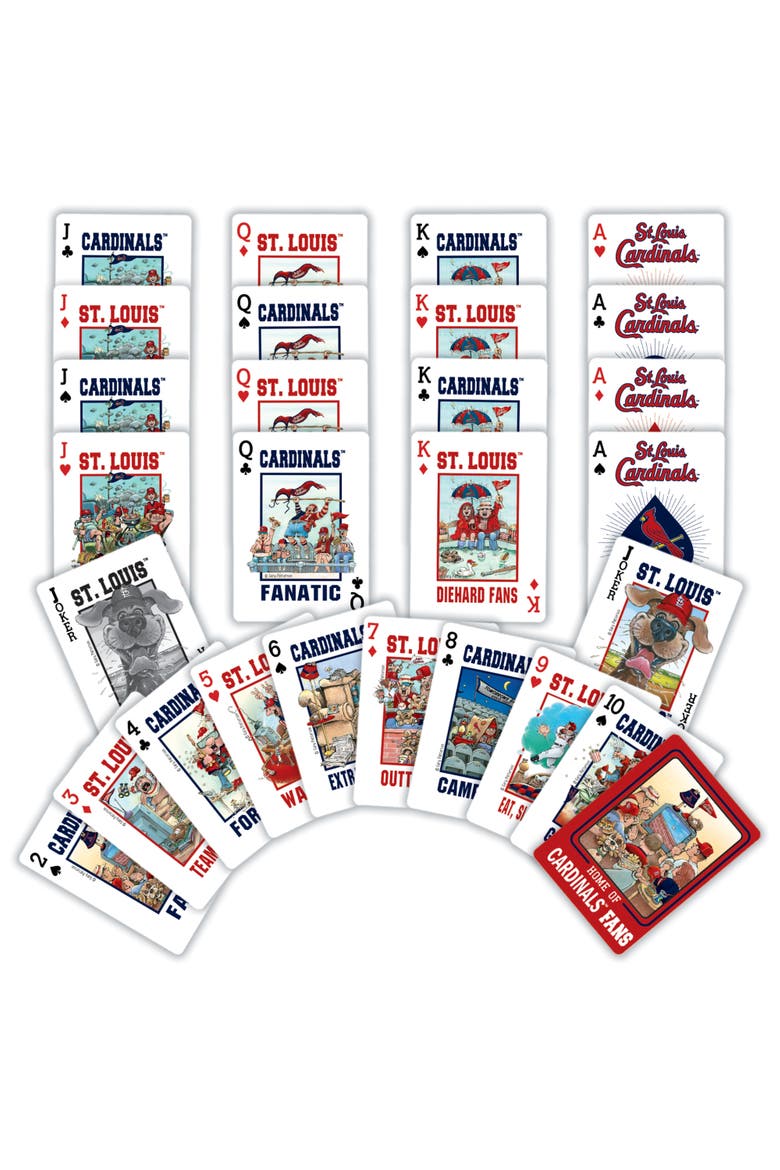 St. Louis Cardinals Fan Playing Cards, Alternate, color, Multicolor