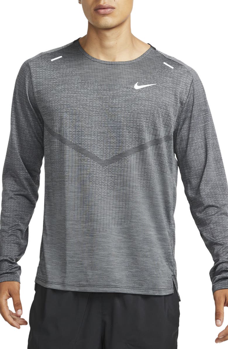 Nike Dri-FIT ADV Techknit Ultra Long Sleeve Running T-Shirt, Main, color, 