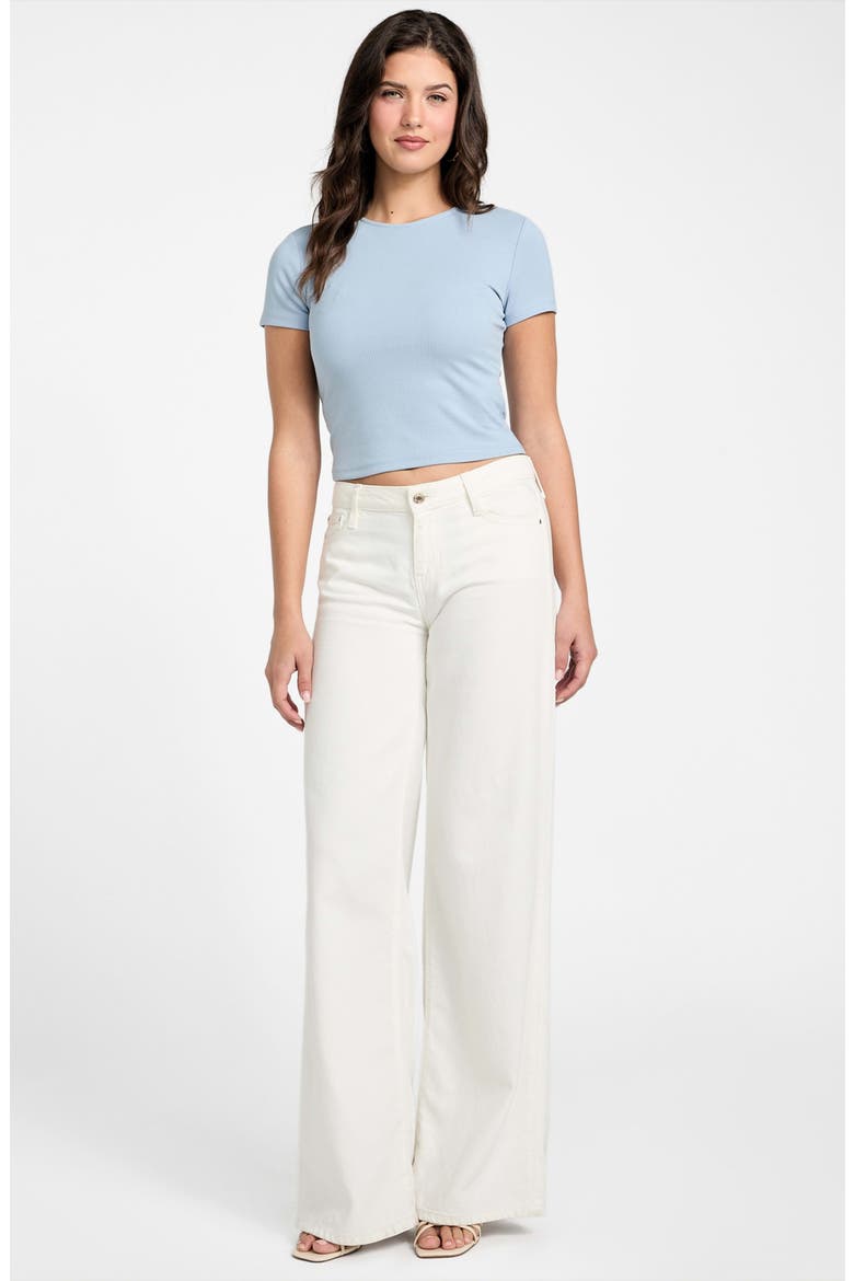 Terra Ribbed Crop T-Shirt, Alternate, color, CHANNEL BLUE
