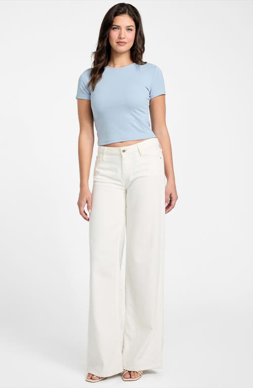 GUESS GUESS TERRA RIBBED CROP T-SHIRT
