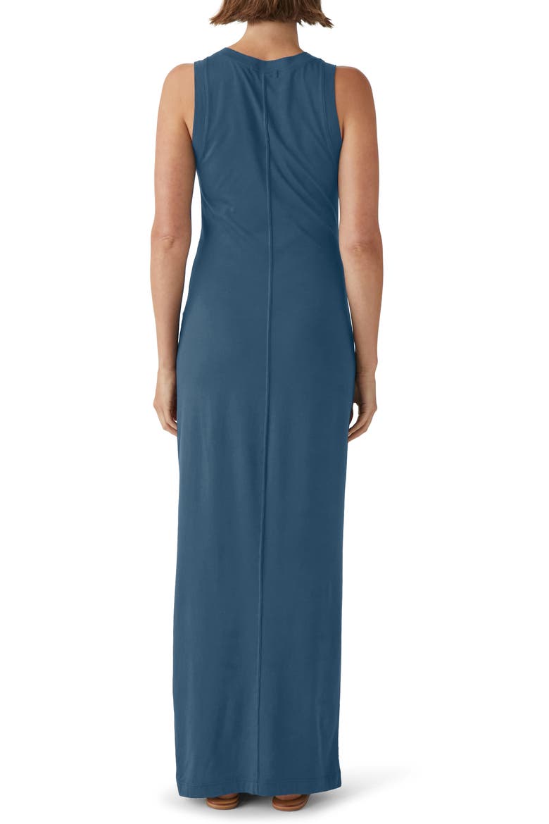 Solange Tie Waist Jersey Maxi Dress, Alternate, color, PEBBLE