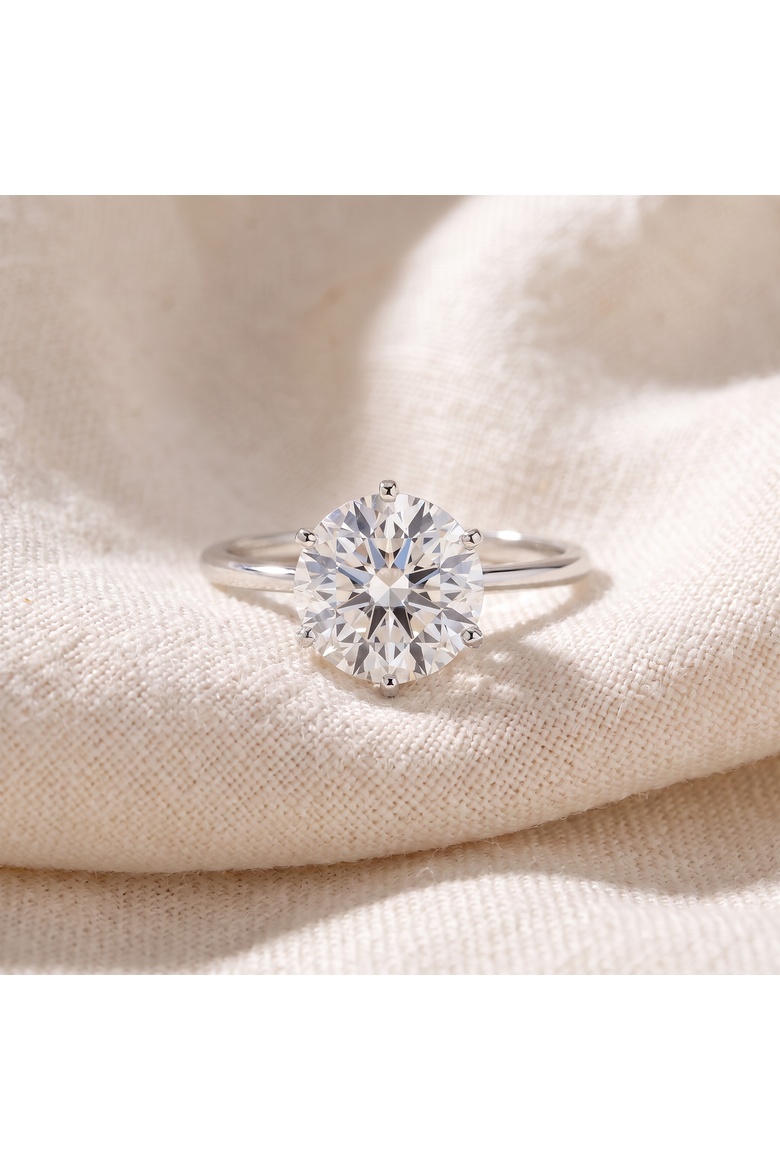 Platinum 3Ct Certified Diamond Solitaire Engagement Ring Lab Grown, Alternate, color, Platinum
