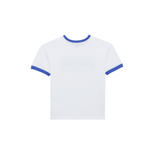 Vilebrequin Kids' Bicolor Logo Cotton T-shirt In Marrakech