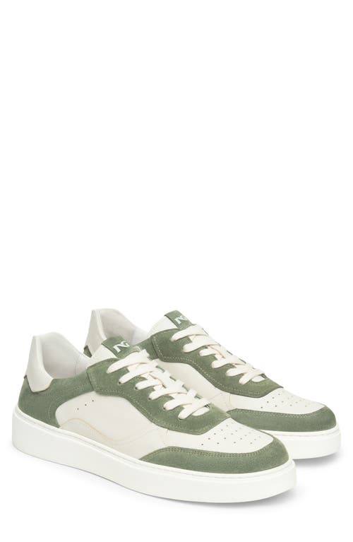 NeroGiardini Retro Low Top Sneaker in White/sage at Nordstrom, Size 41