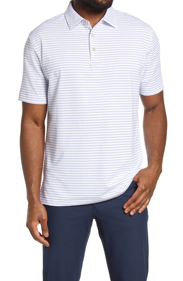Peter Millar Crafty Pinstripe Performance Polo, Main, color, 