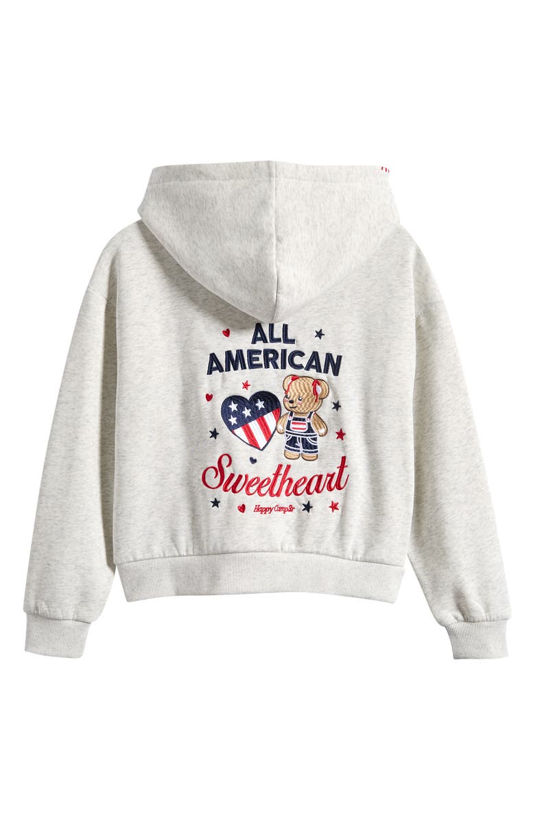HAPPY CAMP3R Kids' All American Hoodie, Alternate, color, Heather Gray