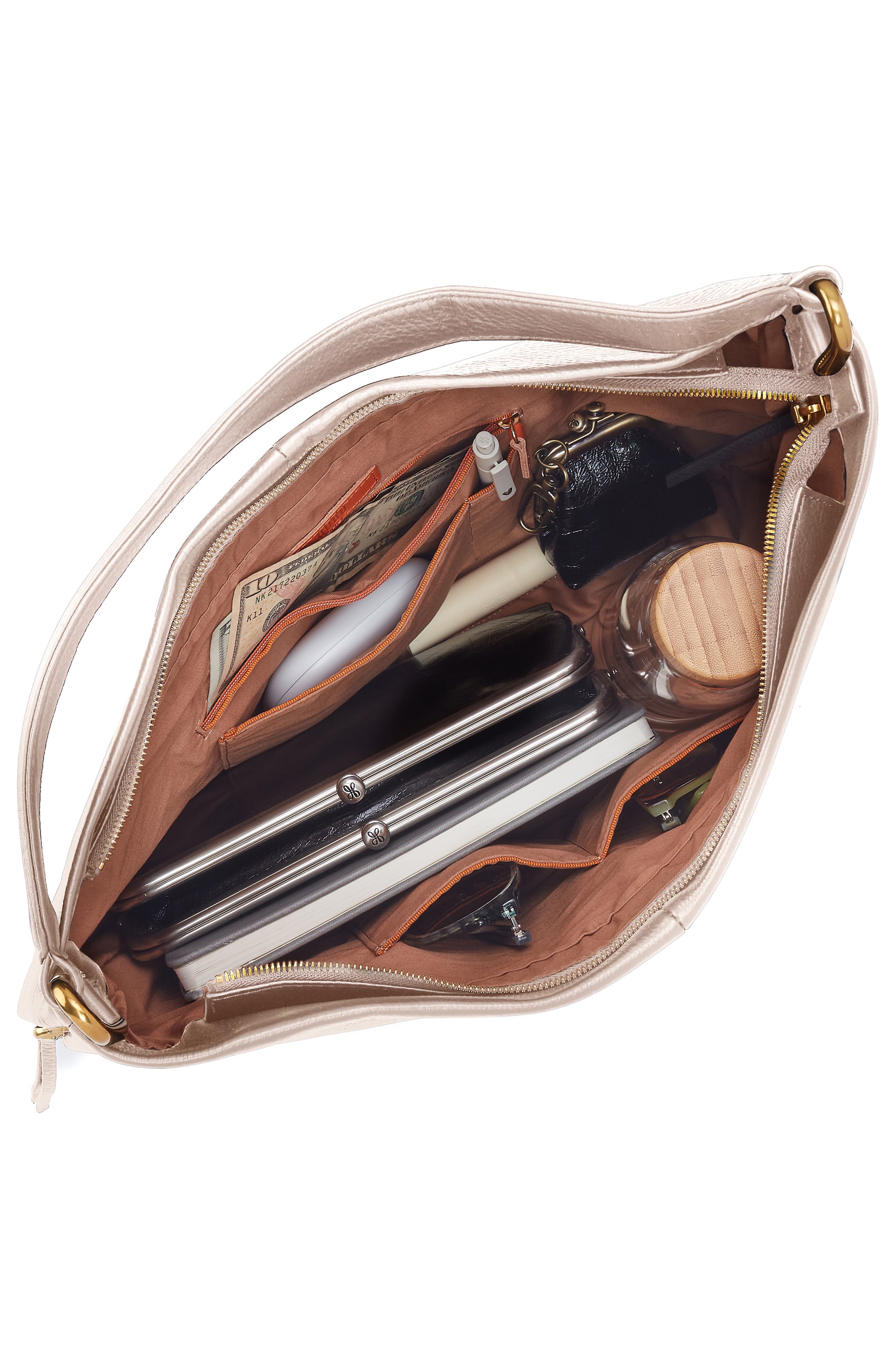 Harley Leather Hobo Bag, Alternate, color, STONEWASH
