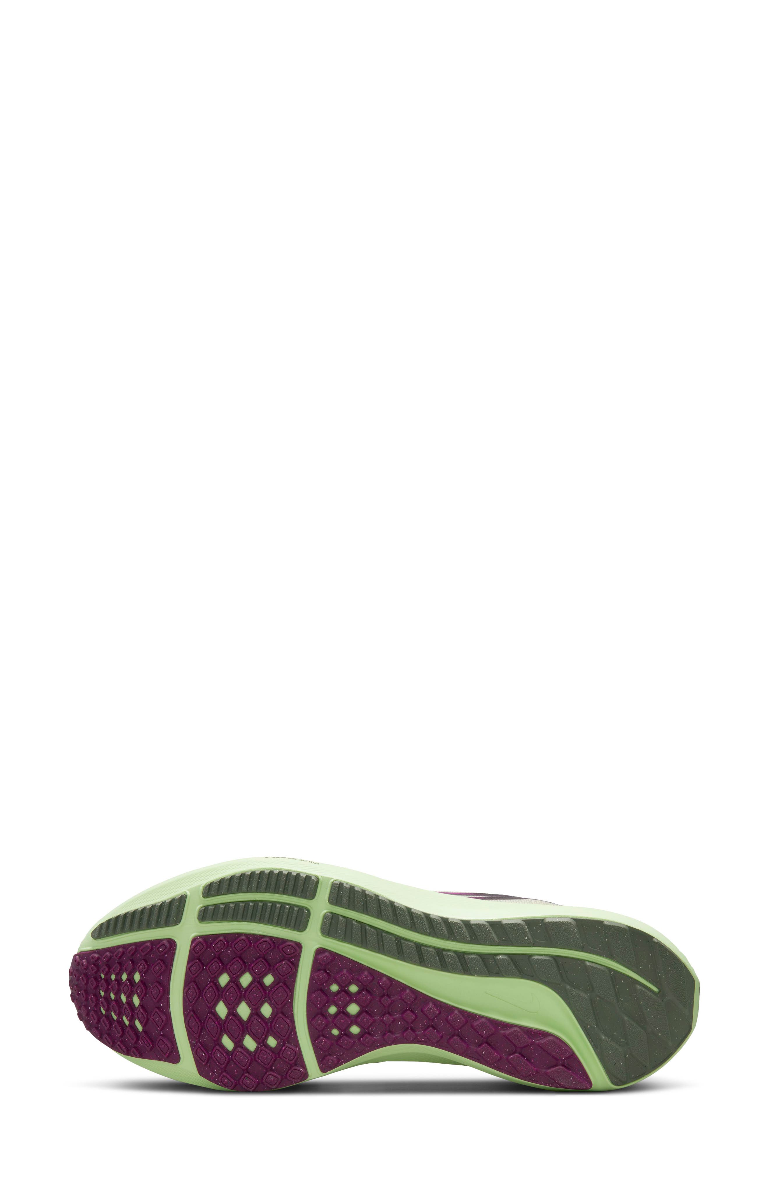 Air Zoom Pegasus 39 Running Shoe, Alternate, color, BROWN/ RED / PLUM/ VOLT
