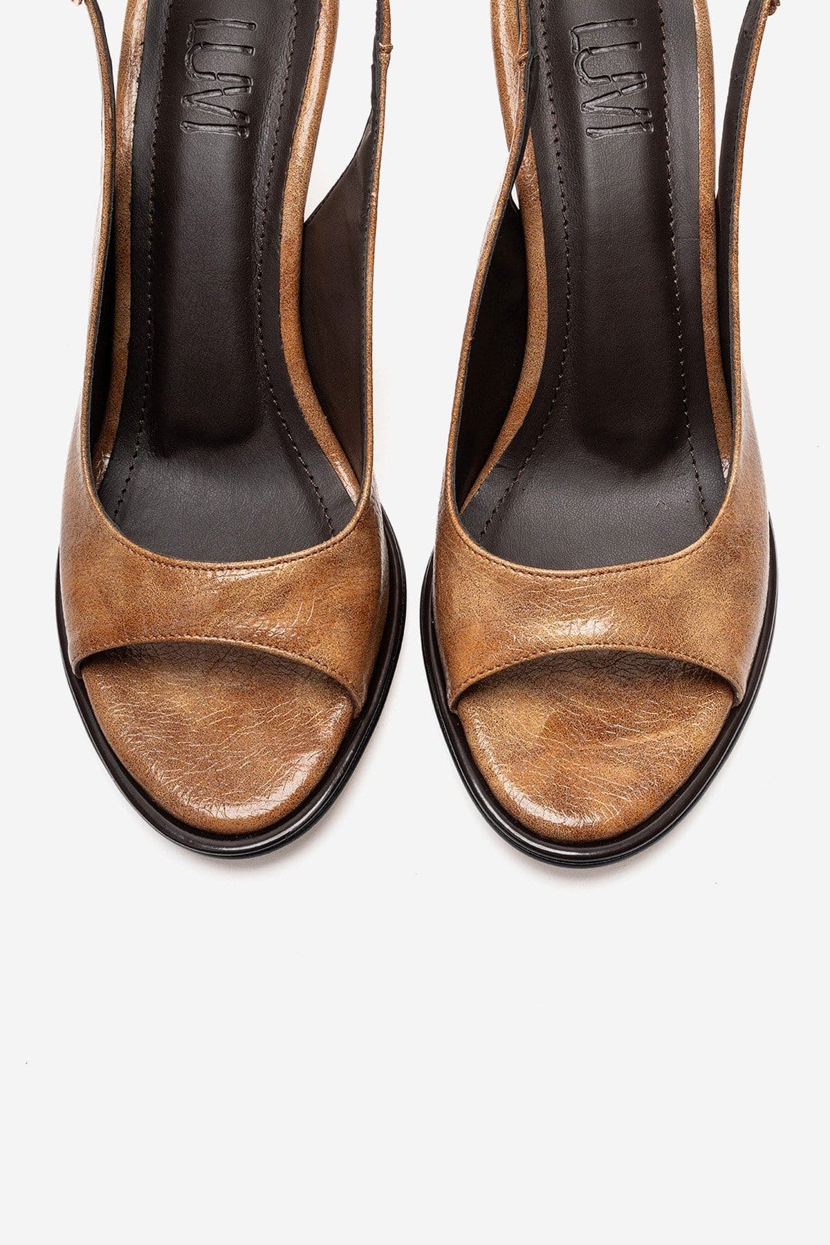 Iselin Stiletto Sandal, Alternate, color, Cognac