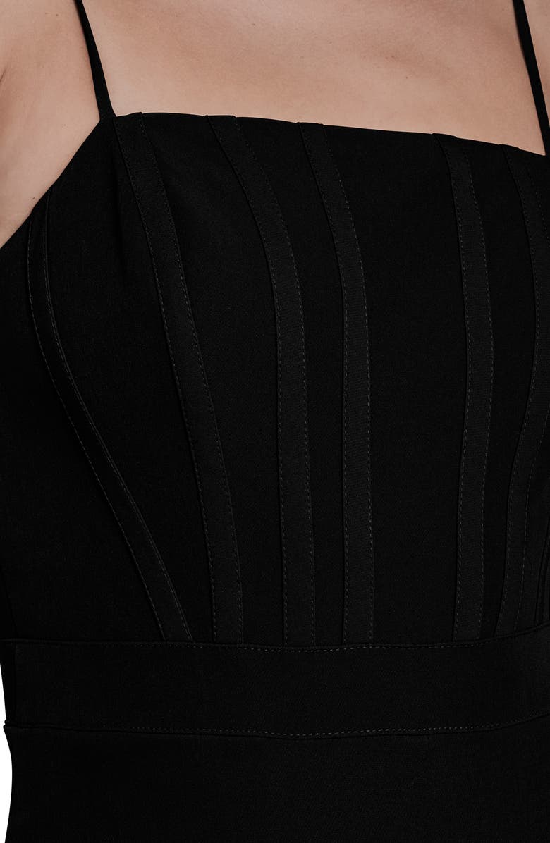 BCBG Bustier Bodice Jumpsuit, Alternate, color, Black