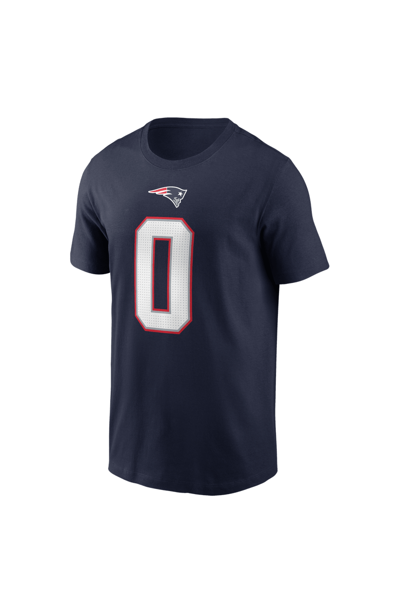 Nike Men's Nike Christian Gonzalez Navy New England Patriots Player Name & Number T-Shirt, Alternate, color, Navy
