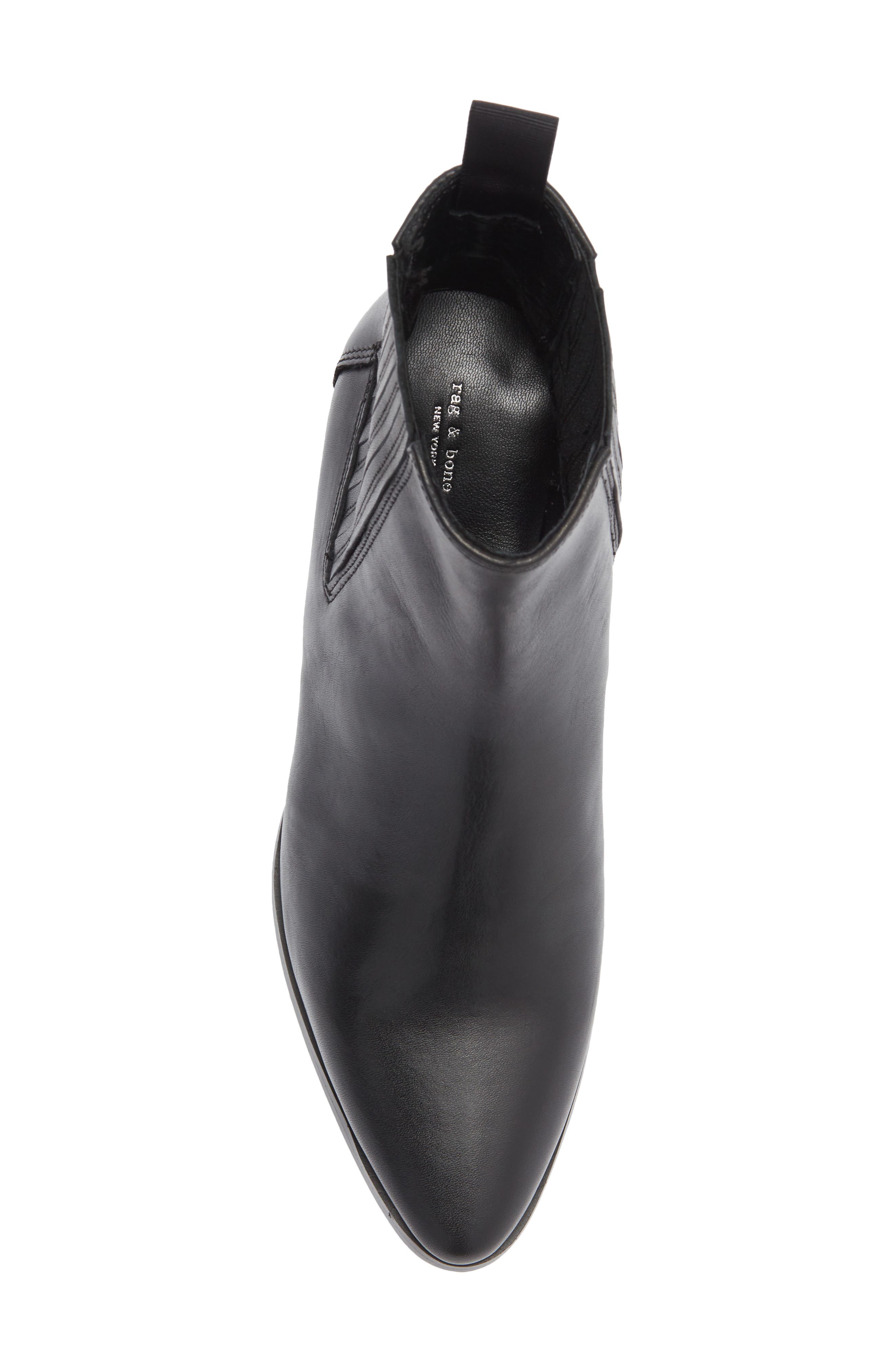 rag & bone Rylee Pointed Toe Bootie, Alternate, color, Black