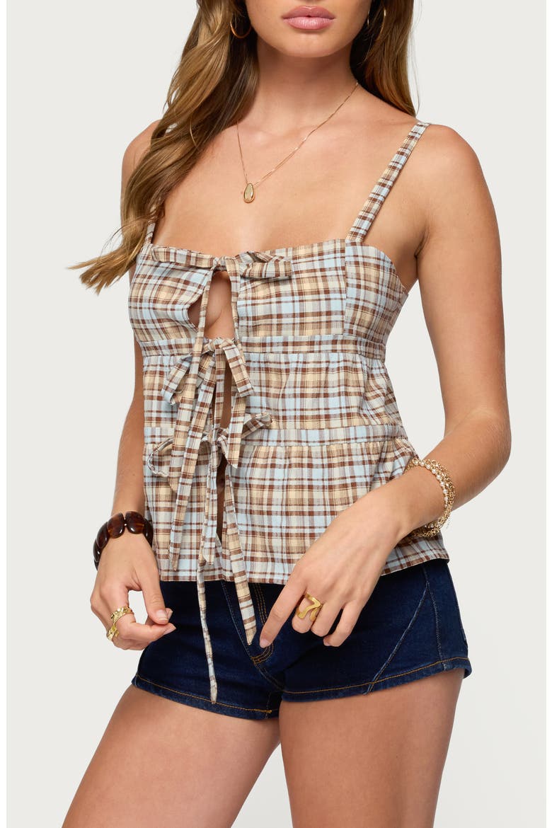 Mirena Tie Front Paid Camisole, Alternate, color, MIX