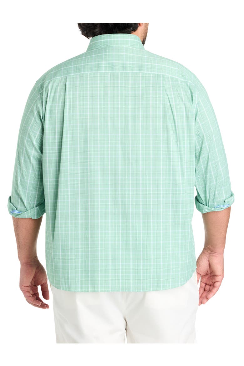 Big & Tall Claremont Performance CottonTek Sport Shirt, Alternate, color, GREEN