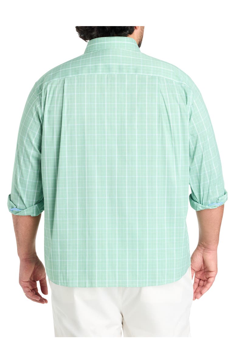 Untuckit Fit by Dxl Big & Tall Claremont Performance CottonTek Sport Shirt, Alternate, color, Green