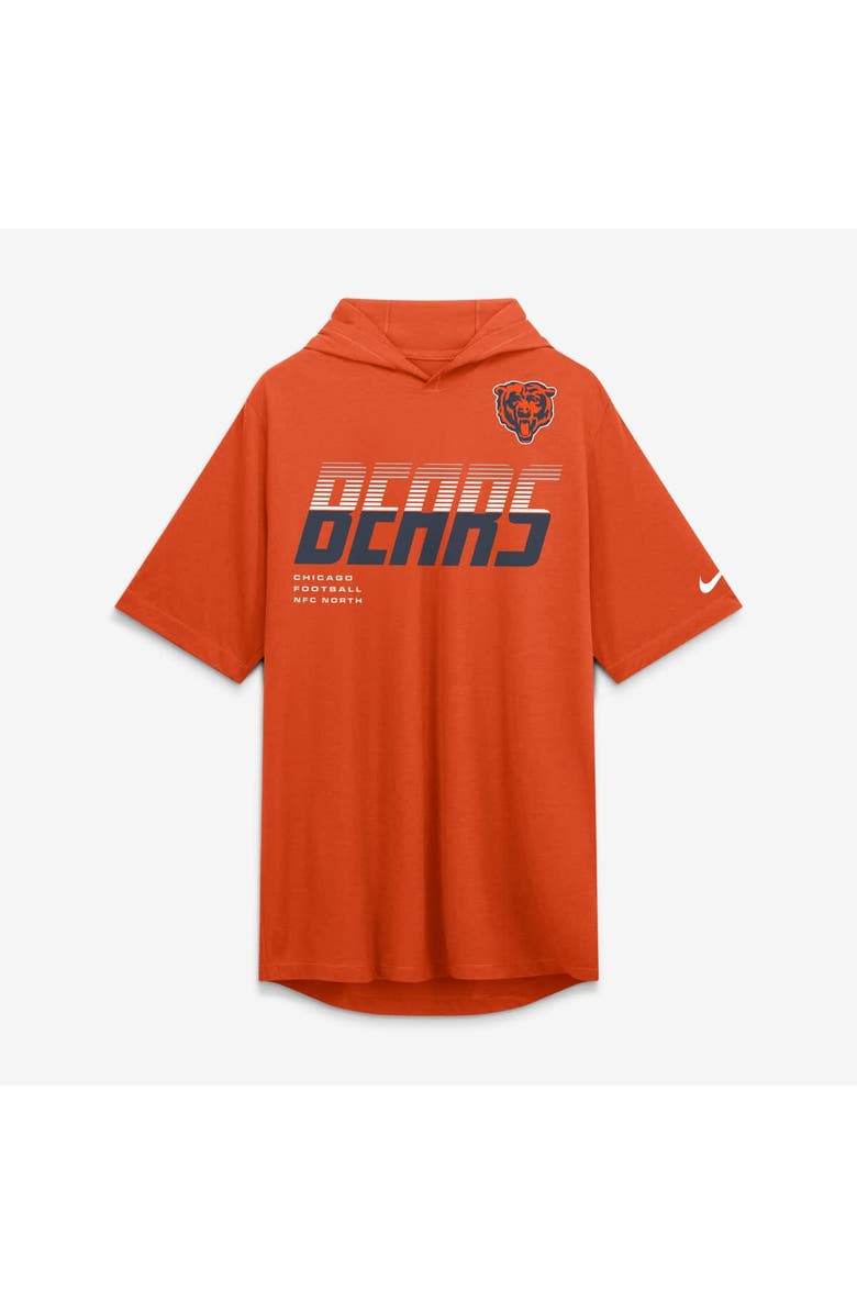 Nike Men's Nike Orange Chicago Bears Tri-Blend Hooded T-Shirt, Alternate, color, Orange