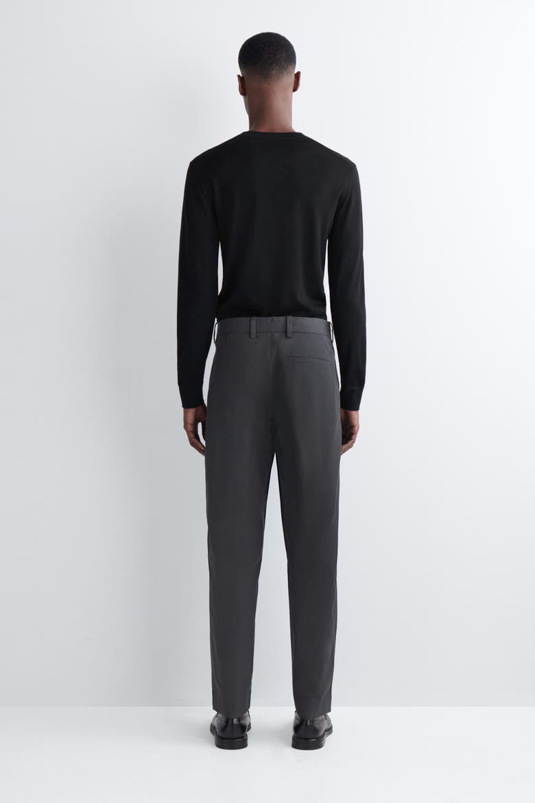 Cotton Regular-Fit Tapered Chinos, Alternate, color, CHARCOAL