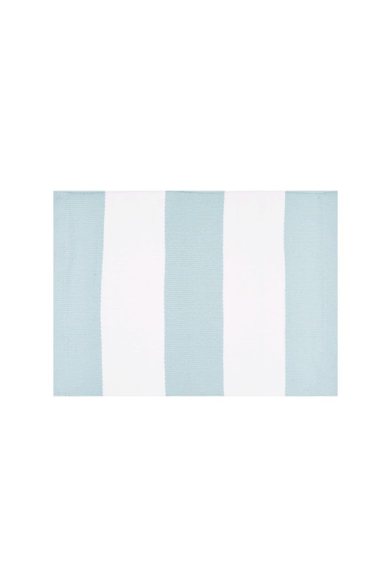 Cabana Sky Blue Stripes Placemats Set of 6 14" x 20", Alternate, color, Blue