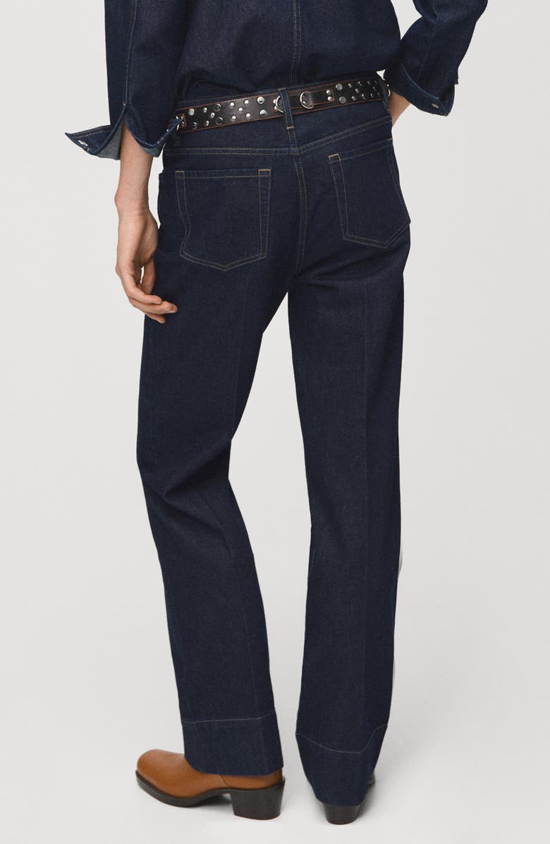 MANGO Straight Leg Jeans, Alternate, color, Dark Blue