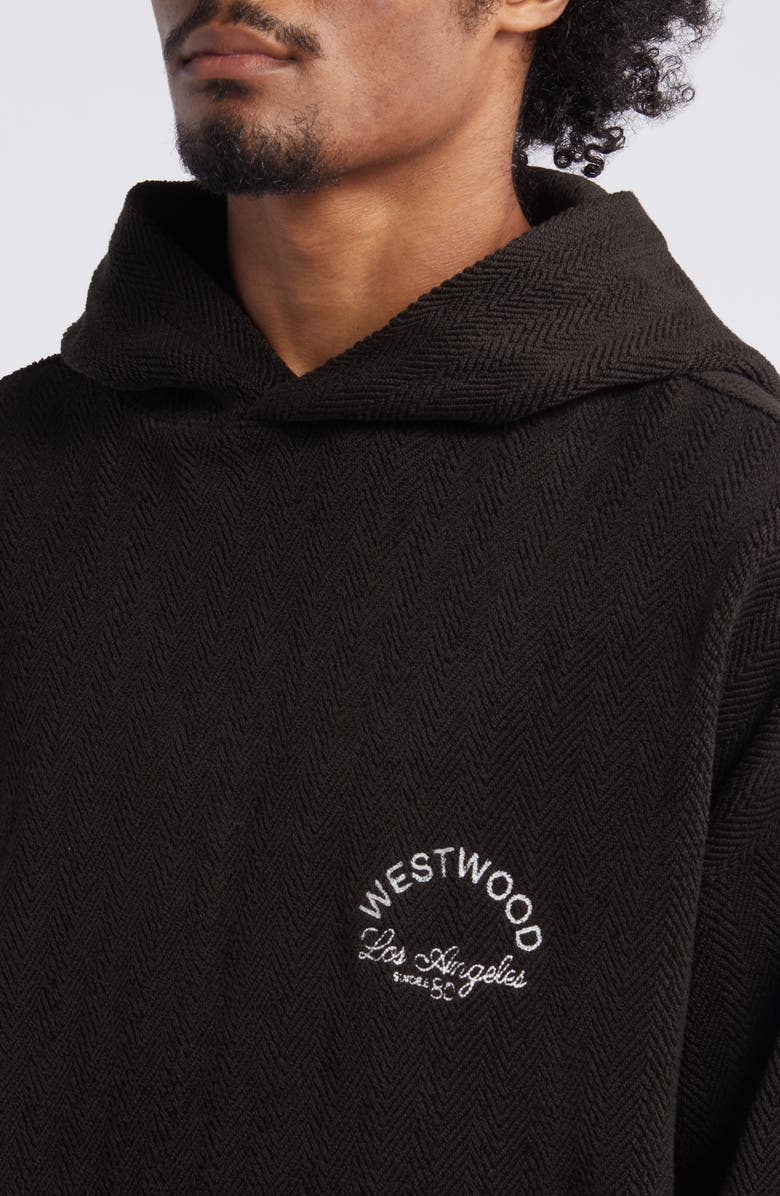 PacSun West Herringbone Graphic Cotton Hoodie, Alternate, color, 