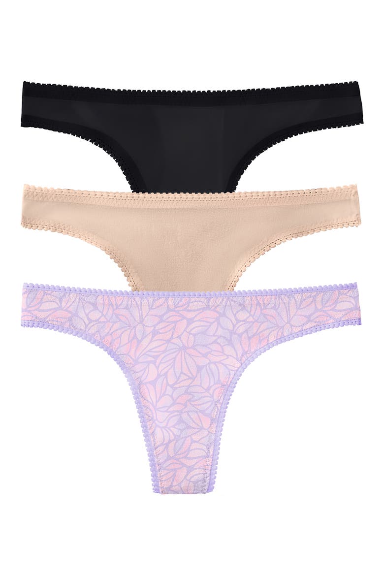 3-Pack Mesh Thongs, Main, color, WF/CHP/BLK
