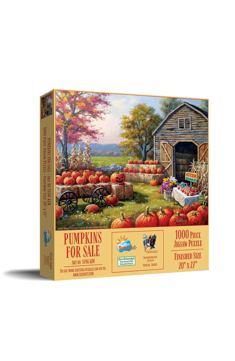 Sunsout Pumpkins for Sale 1000 piece Jigsaw Puzzle for Adults, Main, color, Multicolor