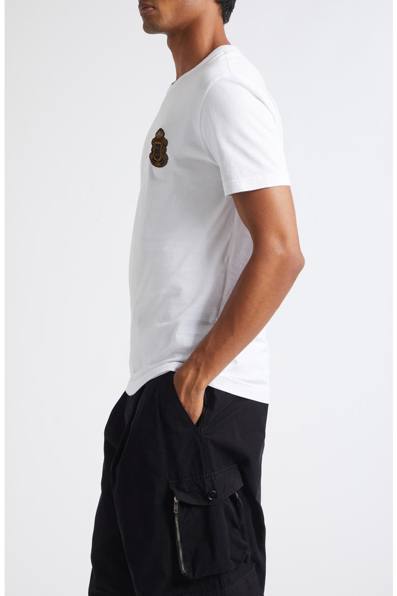 Heraldic Patch T-Shirt, Alternate, color, W0800 OPTICAL WHITE