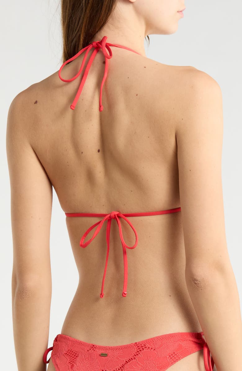 Rip Curl Oasis Triangle Bikini Top, Alternate, color, Red