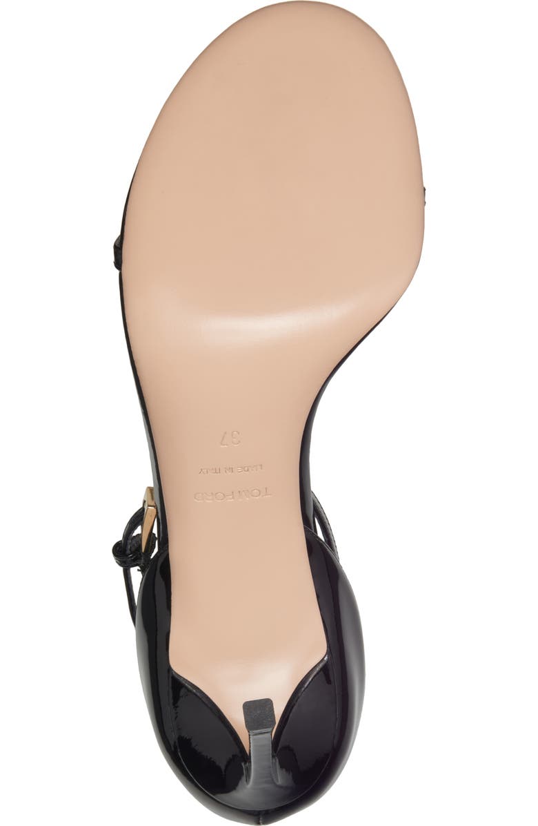 TOM FORD Vertigo Ankle Strap Sandal, Alternate, color, Naa Black