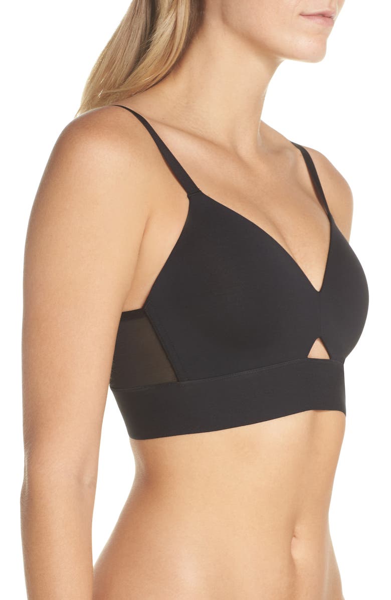 SPANX<sup>®</sup> Workout To Waves Mesh Panel Sports Bra, Alternate, color,