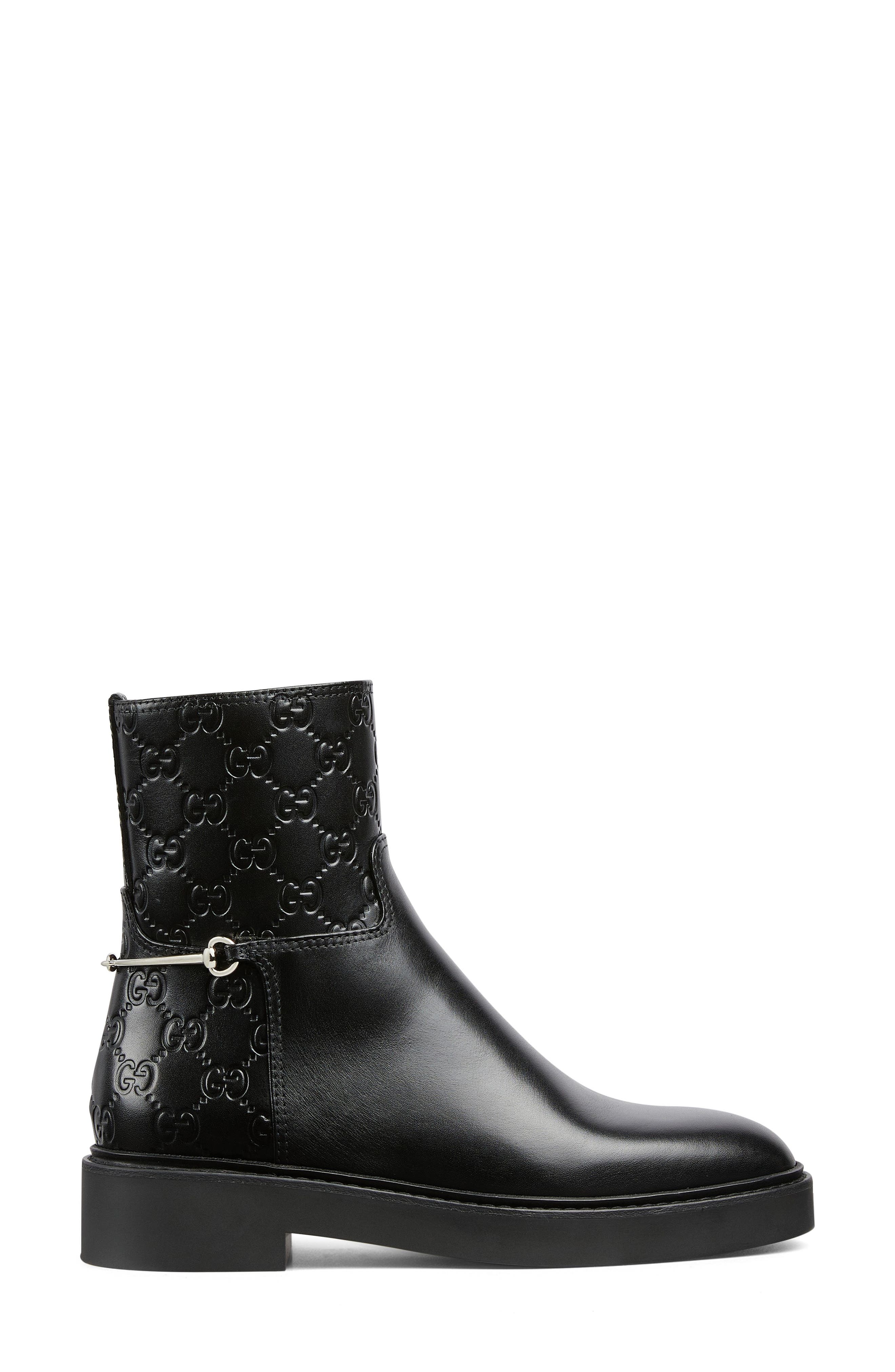 Gucci Edith Bootie, Alternate, color, Black/ Black