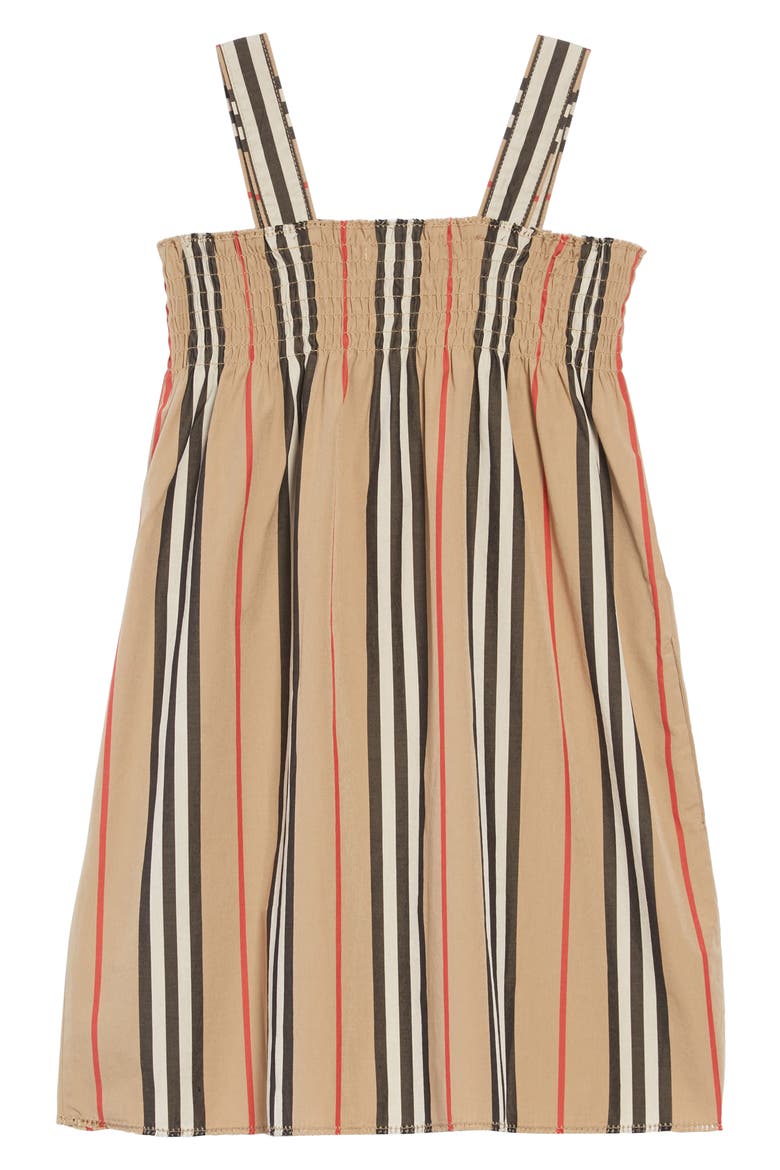 Junia Stripe Dress, Alternate, color, BEIGE