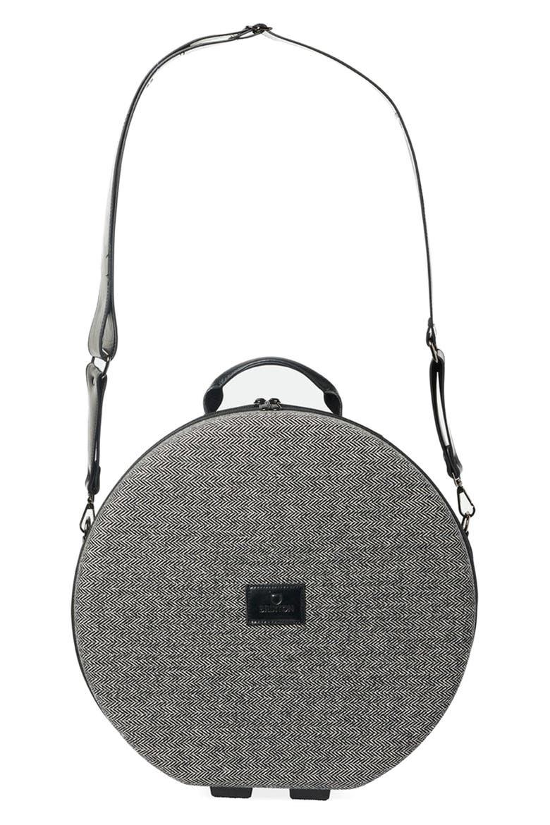 Done Proper Wide Brim Hat Travel Case, Main, color, GREY/ BLACK