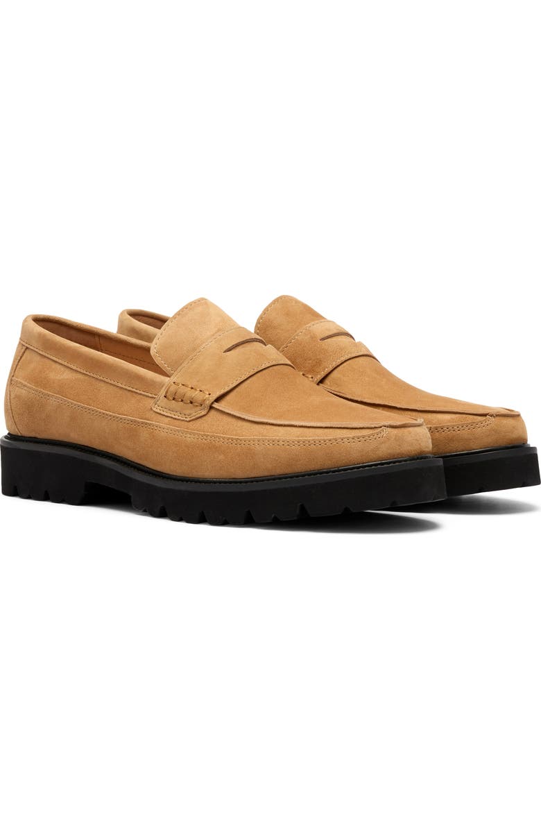 MARC NOLAN Adler Penny Loafer, Main, color, Caramel