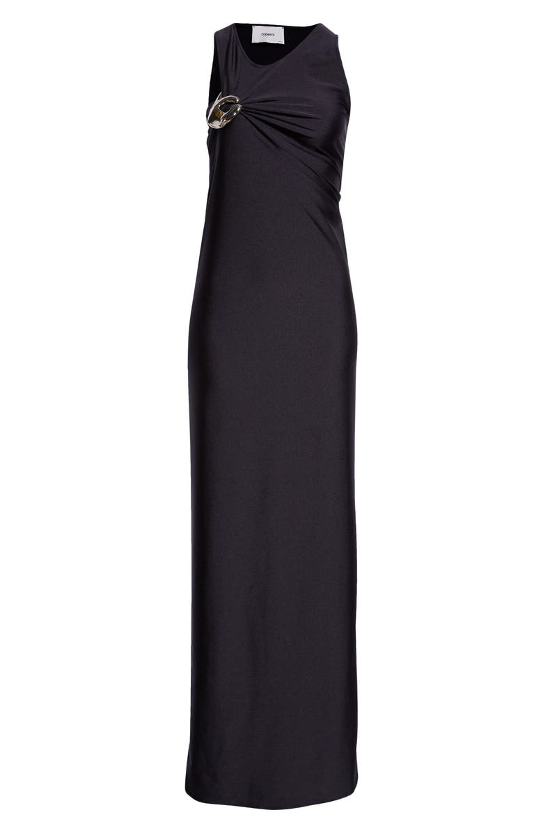 Coperni Emoji Ruched Stretch Jersey Gown, Alternate, color, 