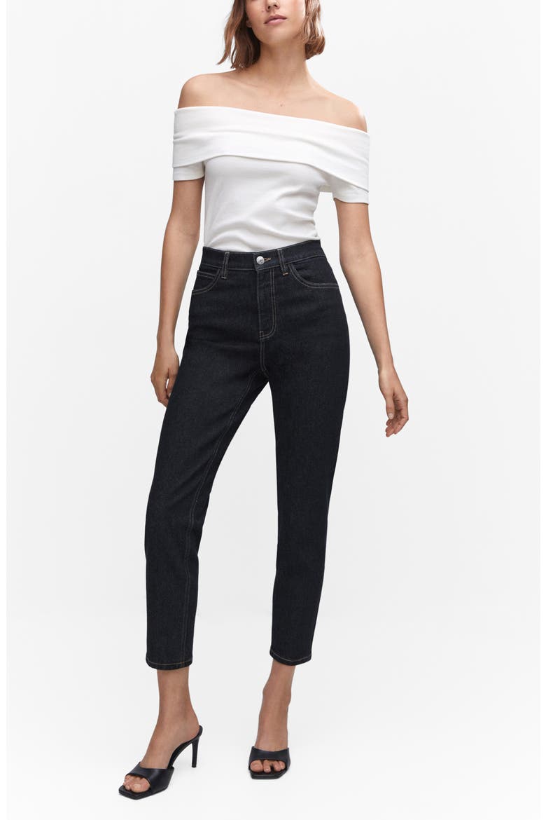 Comfort High Waist Ankle Mom Jeans, Alternate, color, OPEN BLUE