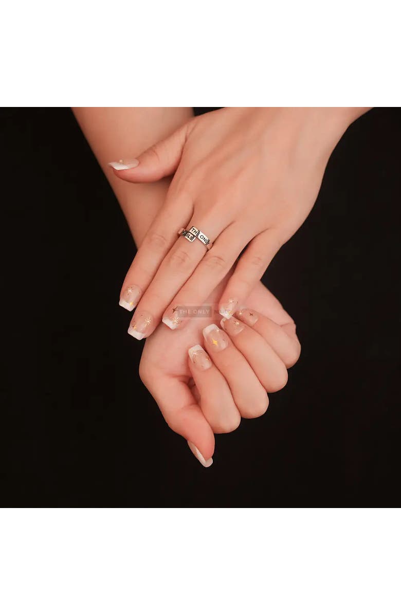 The Only Nails Celestial - Short Square - Nail Set, Alternate, color, Peachy Rose Gold Chrome