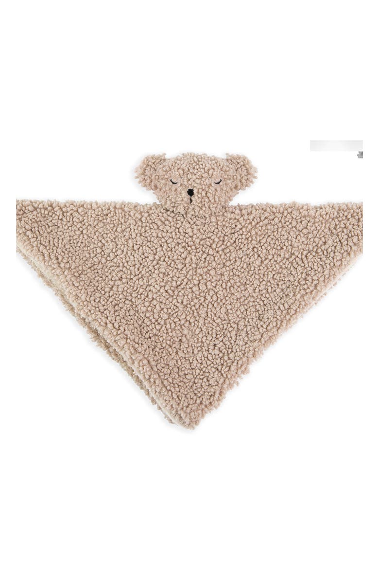 7 A.M. Enfant Baby Lovey Bear Fleece Blanket, Alternate, color, Oatmeal