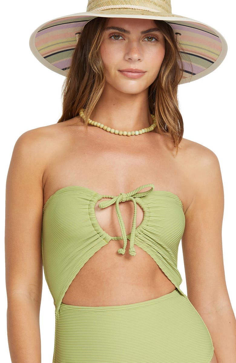 Billabong Tanlines Andrew One-Piece Swimsuit, Alternate, color, Avocado
