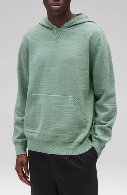 Reigning Champ Laurel Cotton Slub Hoodie In Sage