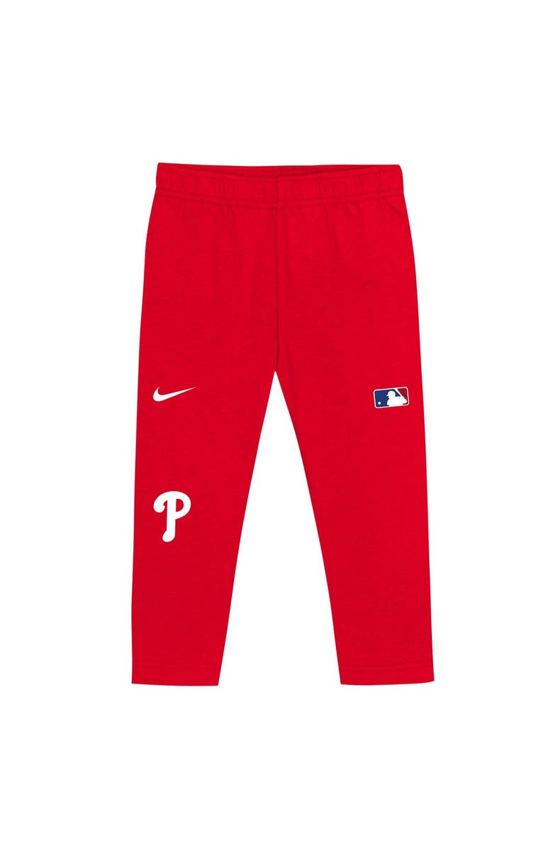 Nike Toddler Nike Red Philadelphia Phillies 2-Piece Club Fleece Pullover Hoodie & Sweatpants Set, Alternate, color, Red