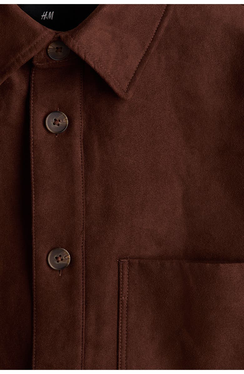 H&M Overshirt, Alternate, color, Brown