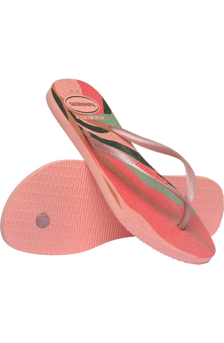 Havaianas Slim Palette Flip Flop, Alternate, color, Blossom
