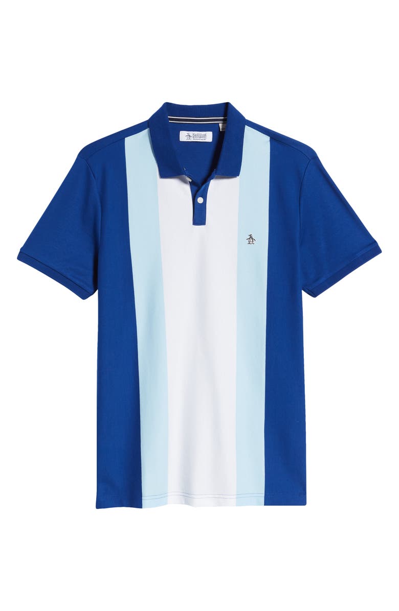 Original Penguin Bowling Stripe Polo, Alternate, color, 