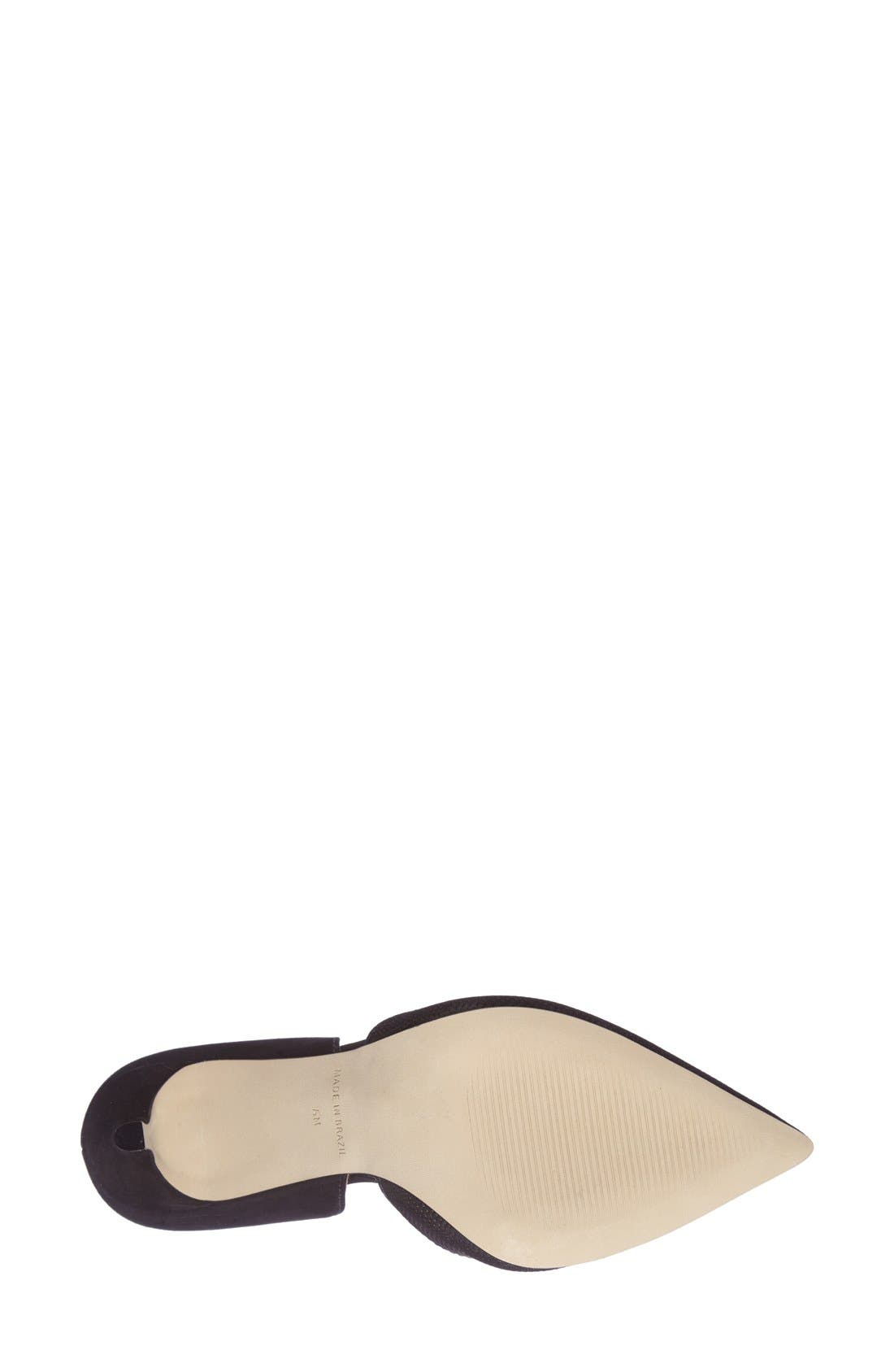 'Sasssy' d'Orsay Pump, Alternate, color, BLACK NUBUCK
