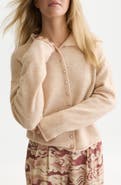 Scotch & Soda Fuzzy Funnel Neck Cardigan