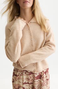 Scotch & Soda Fuzzy Funnel Neck Cardigan