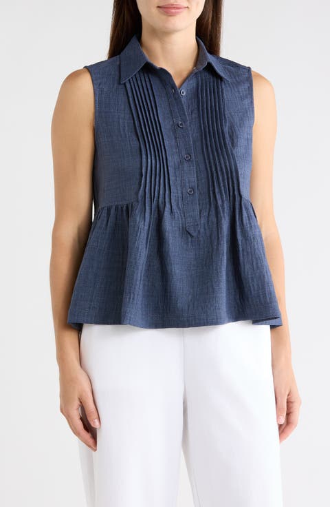 Sleeveless Peplum Top